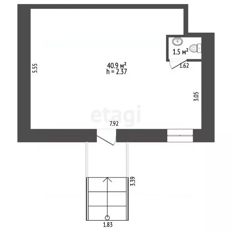 Помещение свободного назначения в Забайкальский край, Чита ул. ... - Фото 2