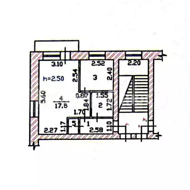 1-к. квартира, 30,1 м, 4/5 эт. - Фото 0