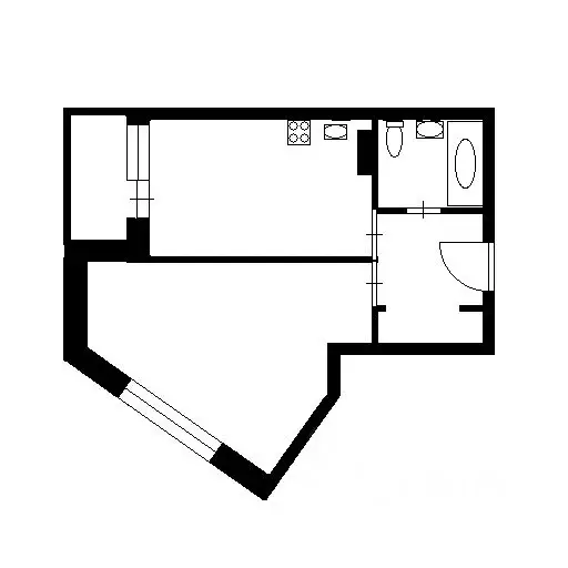 1-к кв. Воронежская область, Воронеж ул. Летчика Колесниченко, 65А ... - Фото 2