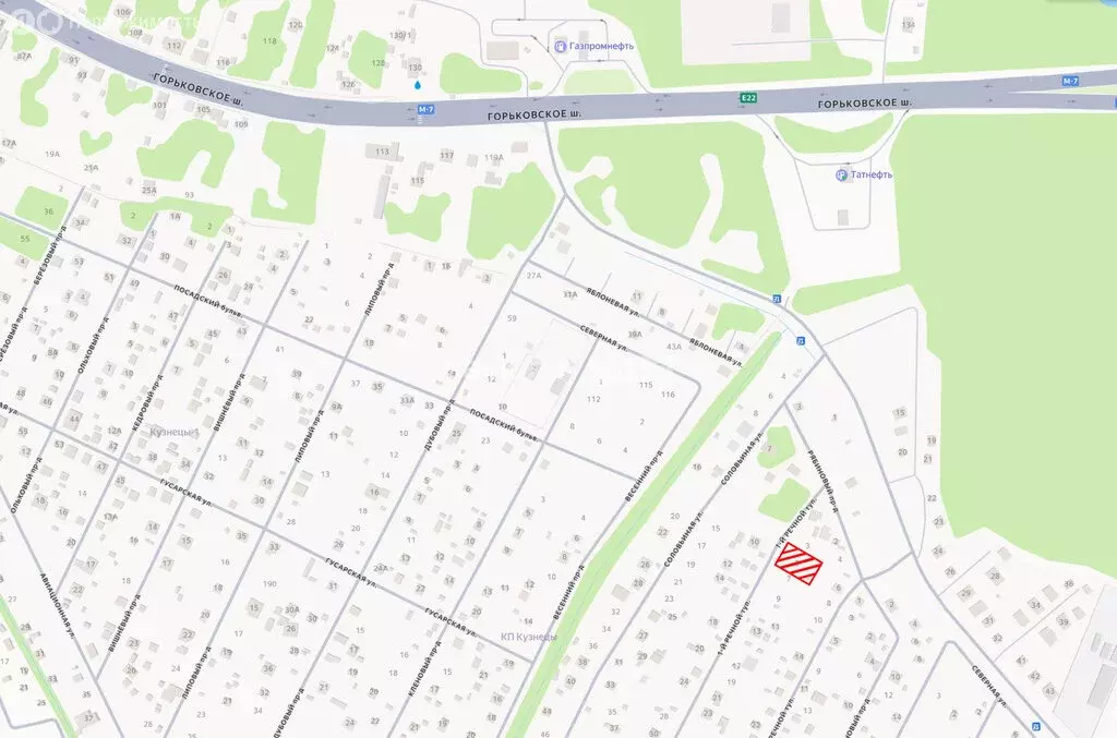 Участок в деревня Кузнецы, 1-й Речной тупик (9.6 м) - Фото 1