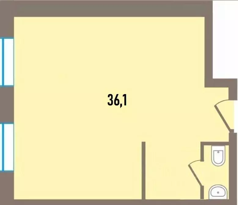 Офис в Новосибирская область, Новосибирск Танковая ул., 22 (36 м) - Фото 2