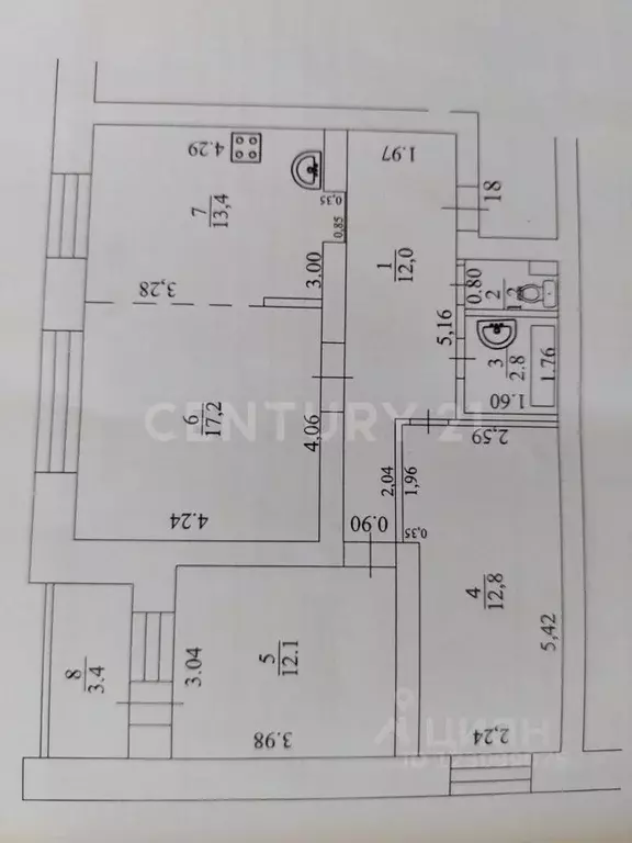 3-к кв. Башкортостан, Уфа ул. Ленина, 150/2 (73.5 м) - Фото 1