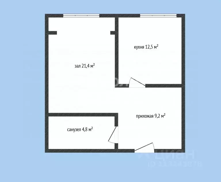 1-к кв. Дагестан, Каспийск ул. Михаила Ломоносова, 17к3/4 (48.0 м) - Фото 1