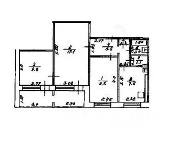 3-к кв. Башкортостан, Уфа ул. Ферина, 24/2 (52.5 м) - Фото 1