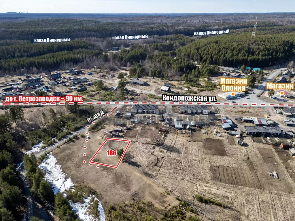 Участок в Кондопожский район, посёлок Гирвас (10 м) - Фото 2