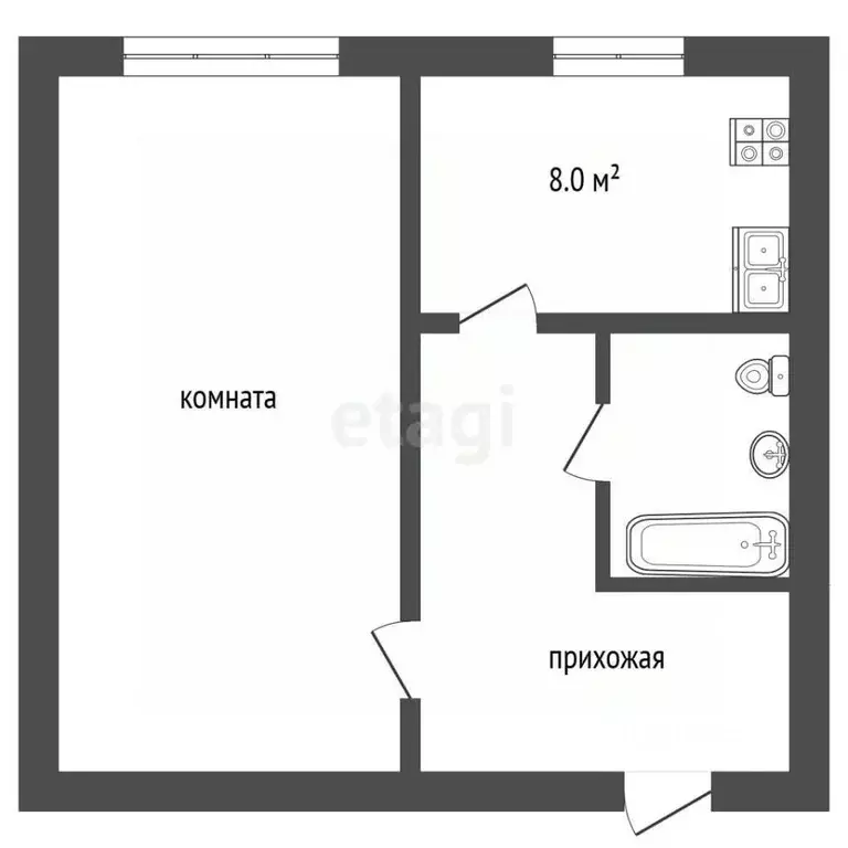 1-к кв. Москва ул. Маршала Катукова, 10К1 (37.2 м) - Фото 2