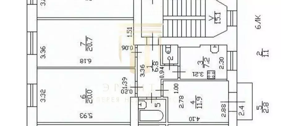 Комната Санкт-Петербург 21-я Васильевского острова линия, 16к1 (20.7 ... - Фото 1