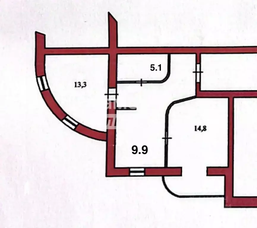 2-к кв. Пензенская область, Пенза Тамбовская ул., 9А (54.6 м) - Фото 2