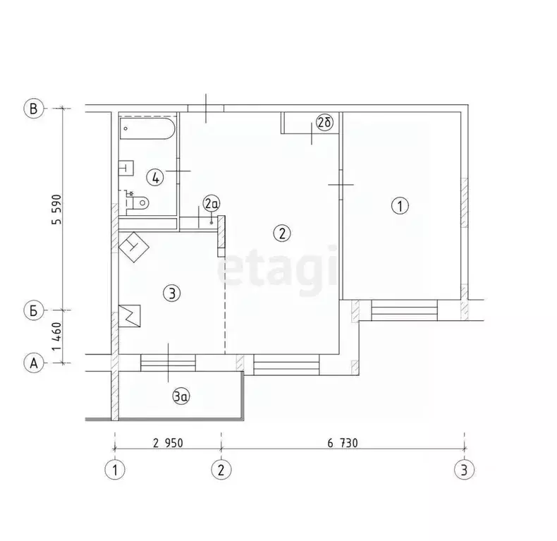 2-к кв. Московская область, Королев ул. Лермонтова, 10к3 (60.0 м) - Фото 1