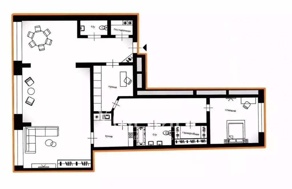 Квартира, 3 комнаты, 169 м - Фото 2