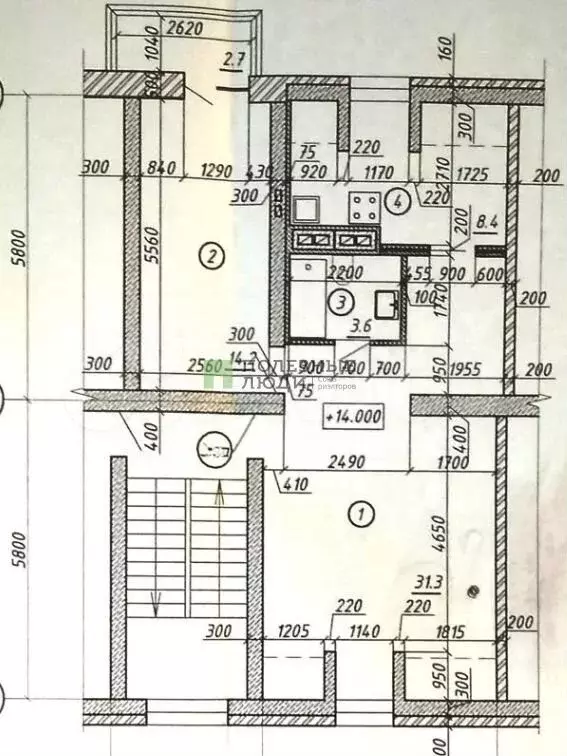 2-к. квартира, 58 м, 6/6 эт. - Фото 0