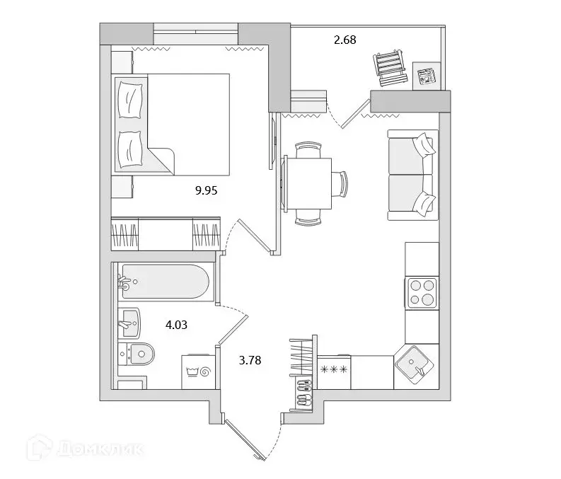 Продаётся 1-к квартира, 30.4 м - Фото 0