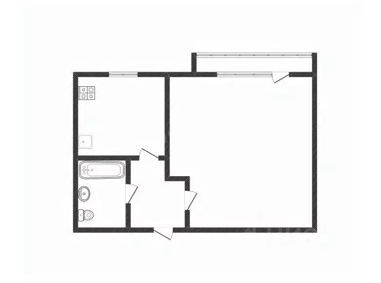 1-к кв. Костромская область, Нерехта ул. Дружбы, 13 (33.6 м) - Фото 2