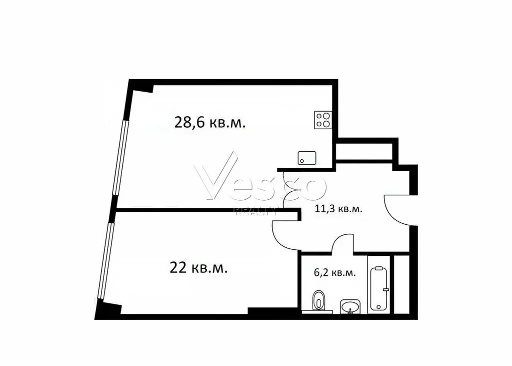 2-комнатная квартира: Москва, Мытная улица, 40к3 (68.5 м) - Фото 0