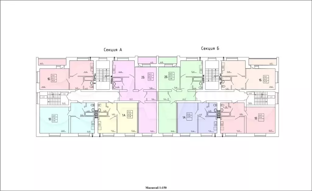 1-к. квартира, 41 м, 2/5 эт. - Фото 1