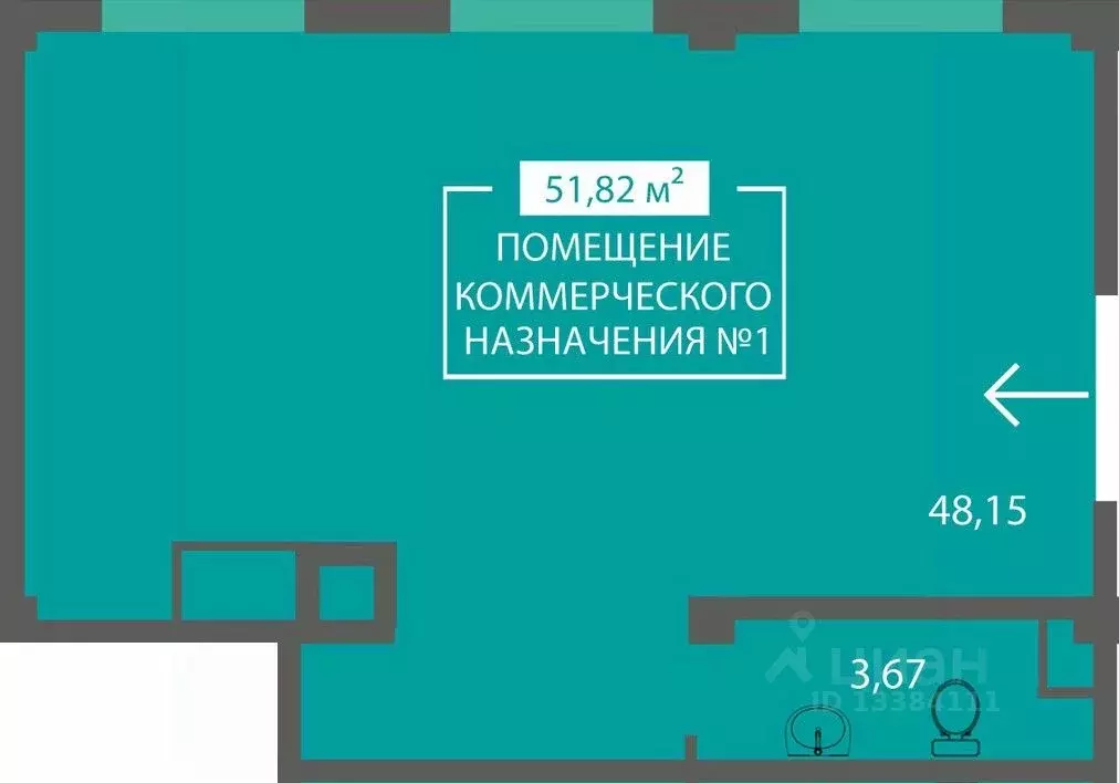Помещение свободного назначения в Крым, Симферопольский район, с. ... - Фото 1