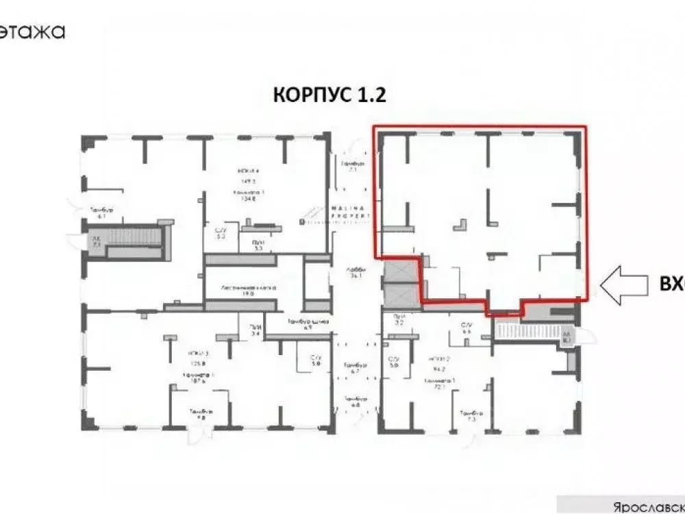 Торговая площадь в Московская область, Мытищи Ярославский квартал ... - Фото 2