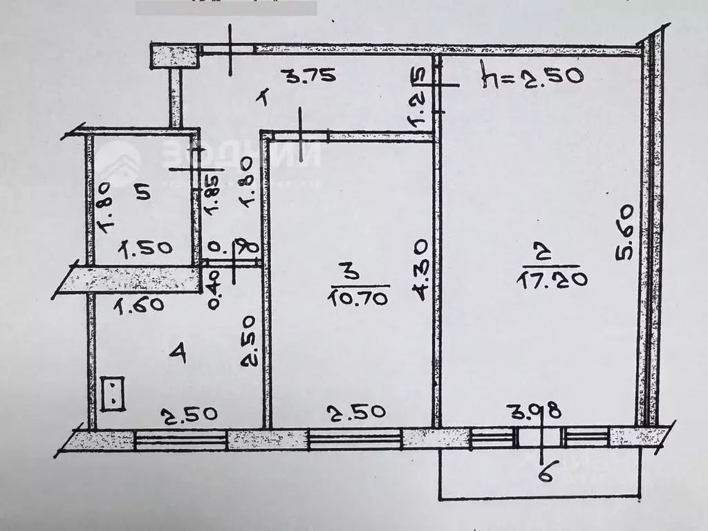 2-к кв. Чувашия, Чебоксары ул. Пирогова, 12 (45.3 м) - Фото 2