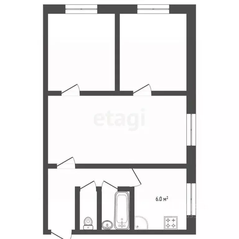 3-к кв. Ставропольский край, Пятигорск просп. Свободы (47.6 м) - Фото 2