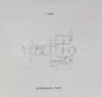 2-к. квартира, 55,9 м, 1/3 эт. - Фото 0