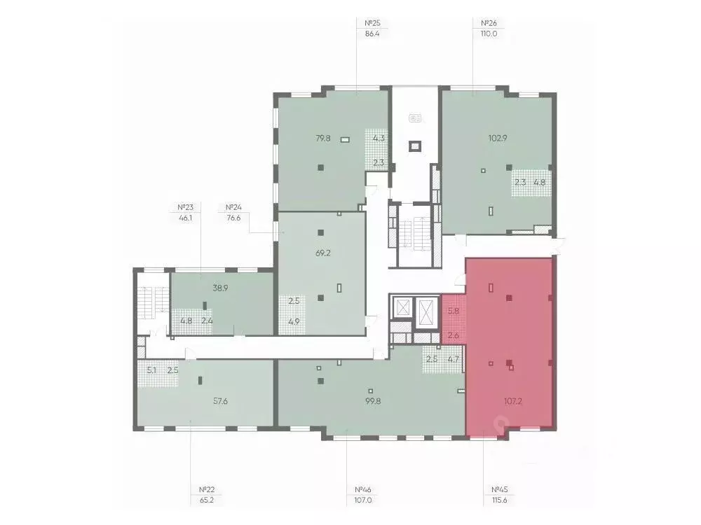 Офис в Санкт-Петербург Партизанская ул., 5 (116 м) - Фото 2