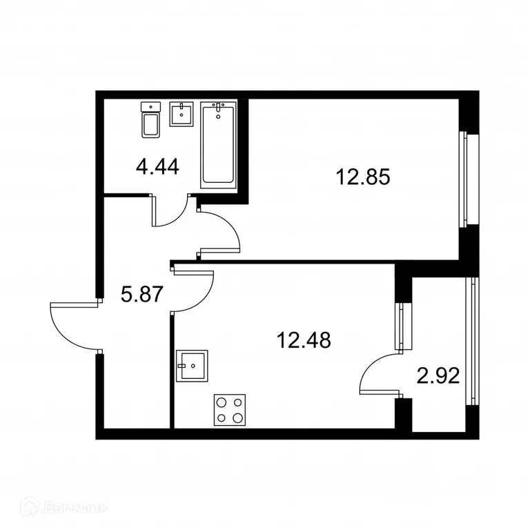 Продаётся 1-к квартира, 37.1 м - Фото 0