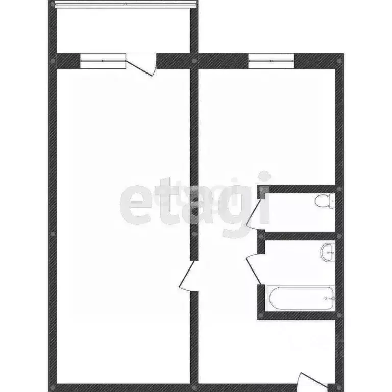 1-к кв. Курганская область, Курган Куртамышская ул., 18 (33.9 м) - Фото 2
