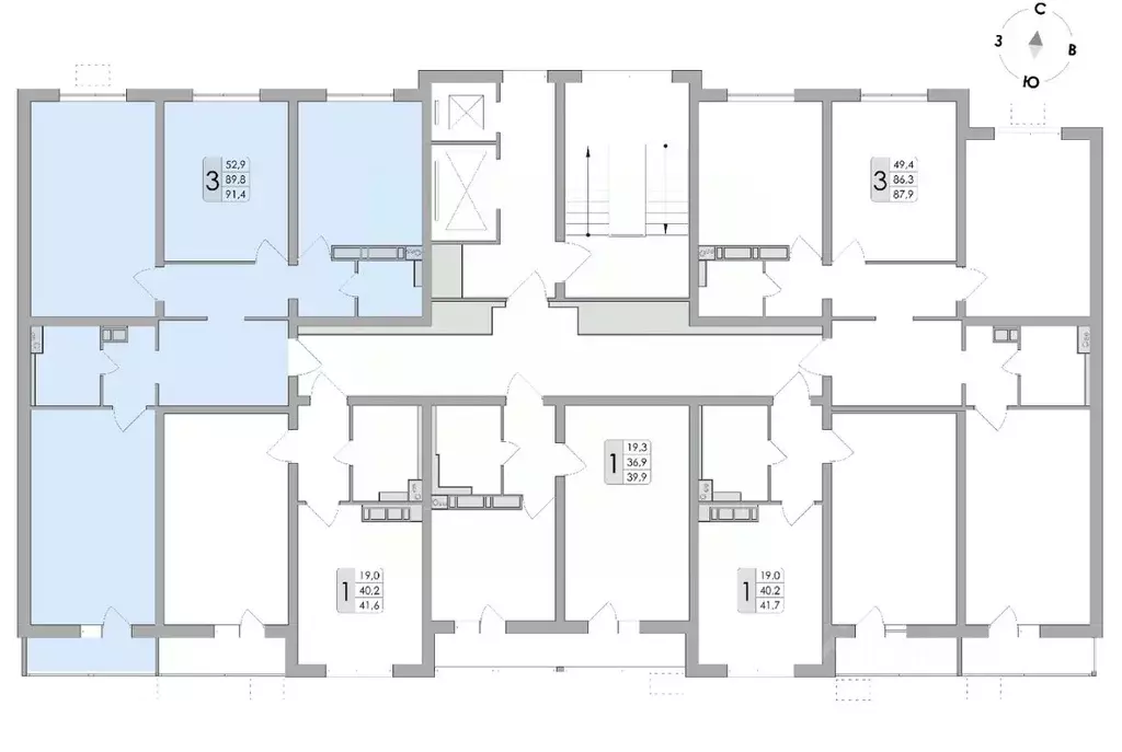 3-к кв. Воронежская область, Воронеж ул. Шишкова, 140Б/16 (91.4 м) - Фото 1