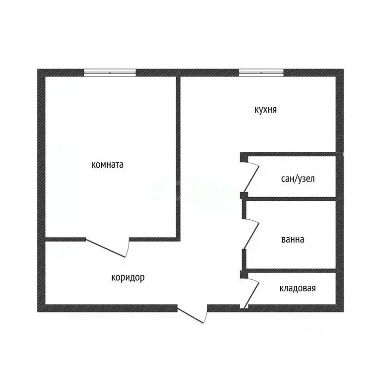 1-к кв. Алтайский край, Бийск Ленинградская ул., 33/1 (34.7 м) - Фото 2