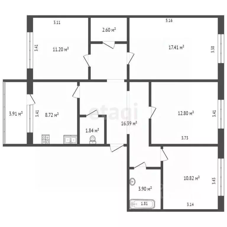 Офис в Ямало-Ненецкий АО, Ноябрьск Советская ул., 98 (85 м) - Фото 2