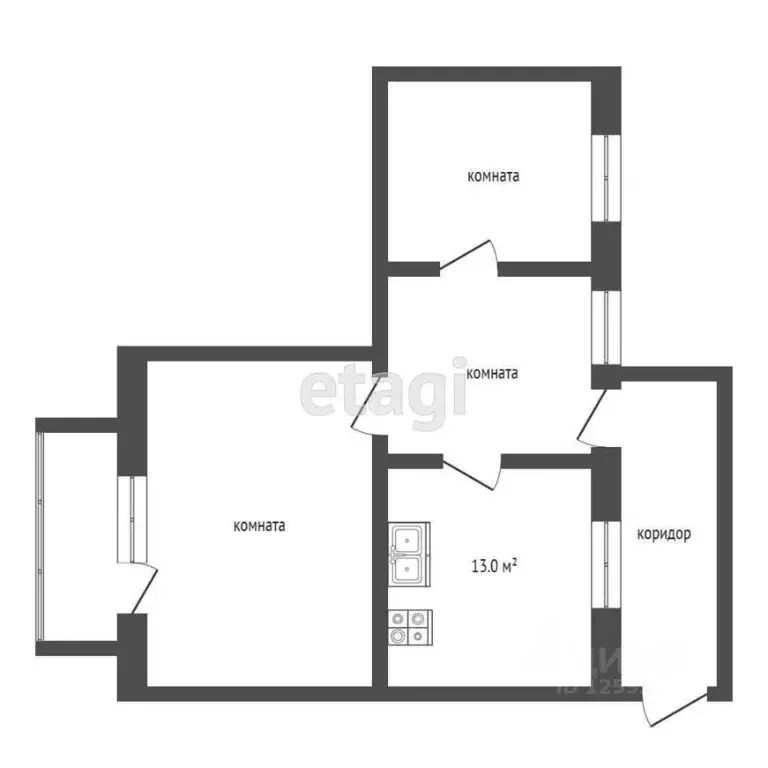 3-к кв. Крым, Симферополь ул. Толстого (86.0 м) - Фото 1