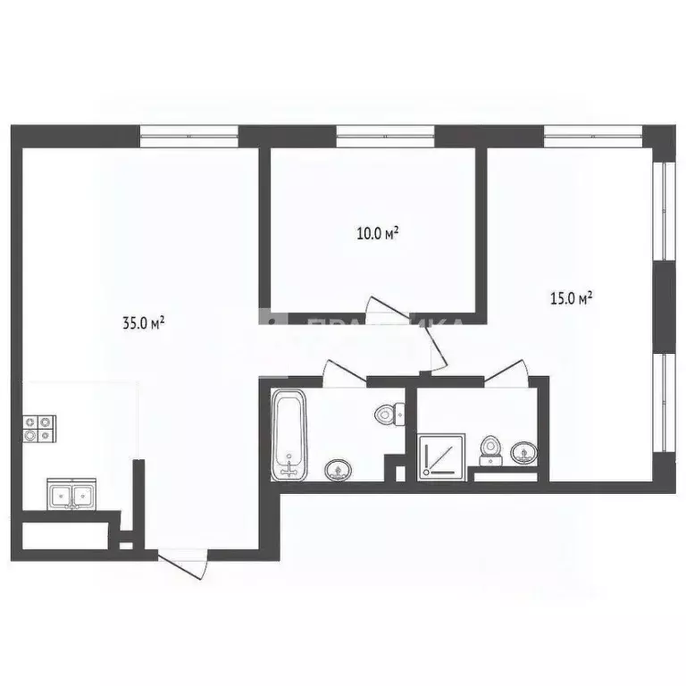 2-к кв. Москва Ильменский проезд, 14к1 (68.3 м) - Фото 2