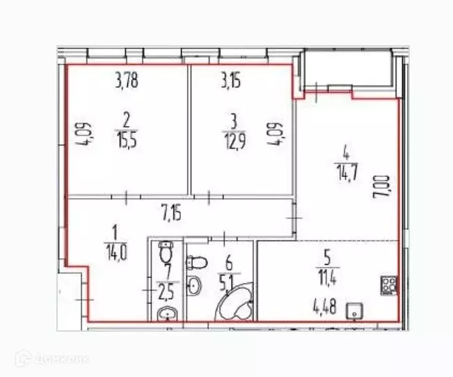 Продаётся 3-к квартира, 77.4 м - Фото 0