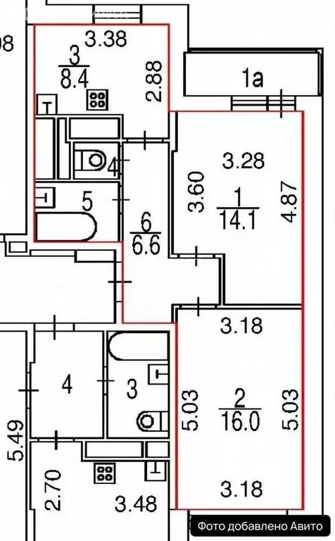 2-комнатная квартира: Москва, проспект Вернадского, 54 (49.3 м) - Фото 1