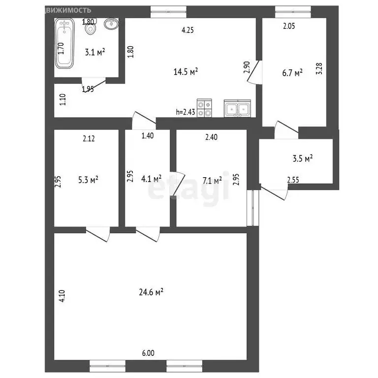 Дом в Кондрово, улица Кутузова (70 м) - Фото 2