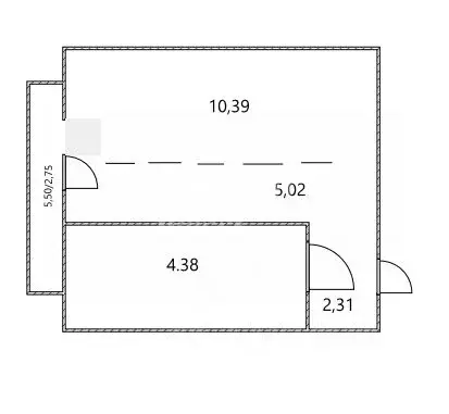 Студия Томская область, Томский район, д. Кисловка, Левобережный мкр ... - Фото 2