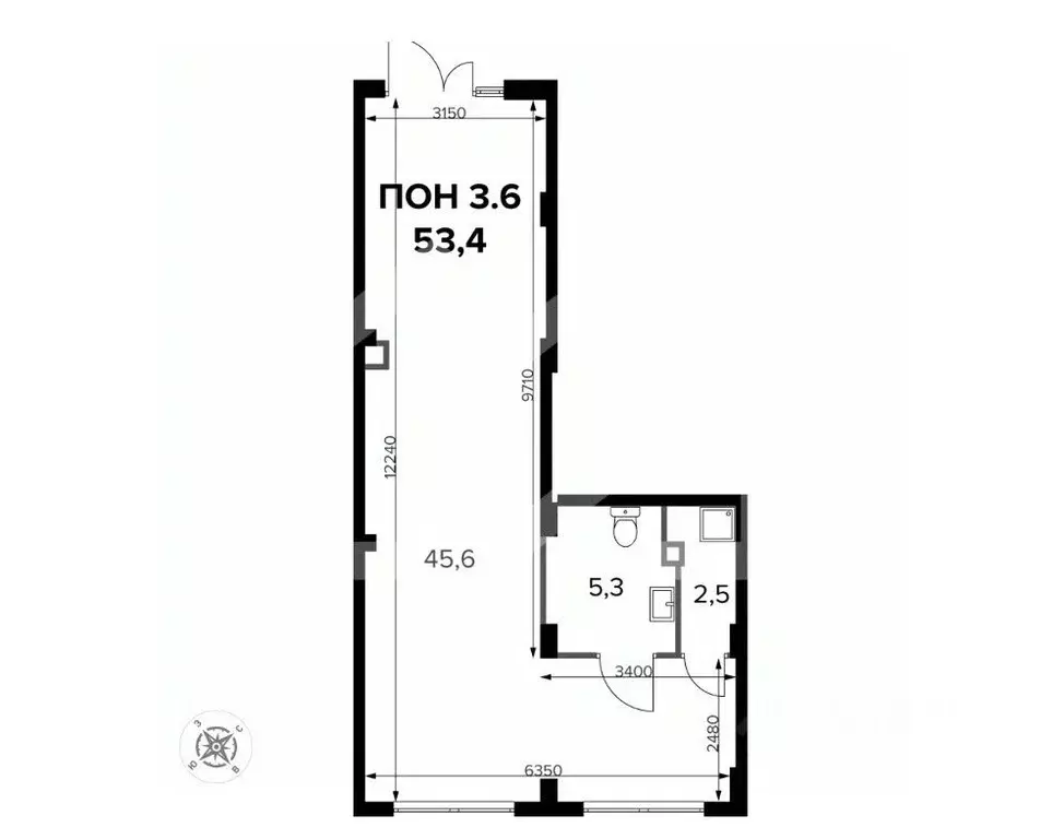 Помещение свободного назначения в Москва Ленинградское ш., 228к7 (53 ... - Фото 2