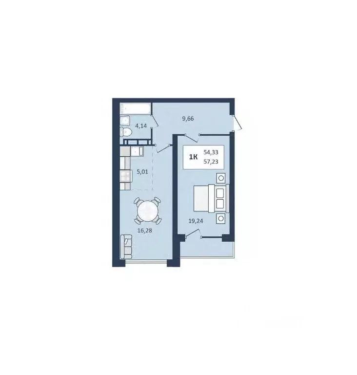 1-к кв. Ставропольский край, Кисловодск  (57.23 м) - Фото 1