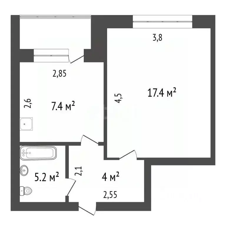 1-к кв. Красноярский край, Северо-Енисейский городской поселок ул. ... - Фото 2