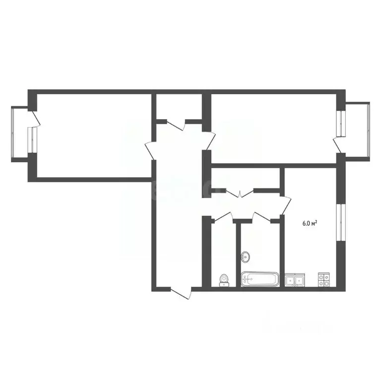 2-к кв. Севастополь ул. Хрулева, 5 (53.0 м) - Фото 1
