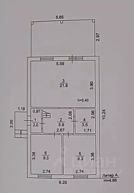Дом в Башкортостан, Уфимский район, Булгаковский сельсовет, Уфимские ... - Фото 2