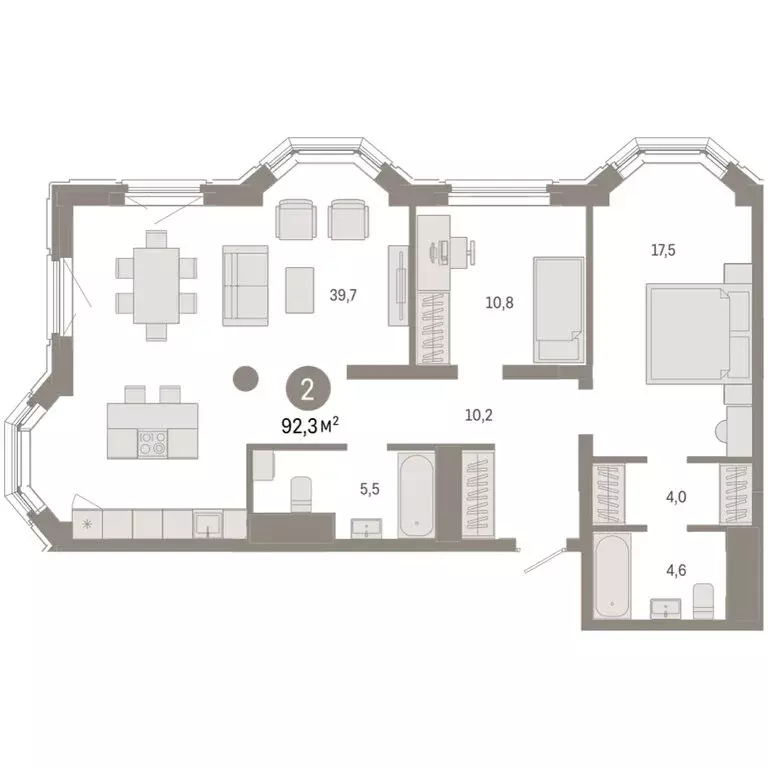 2-комнатная квартира: Екатеринбург, жилой район Вокзальный, улица ... - Фото 2