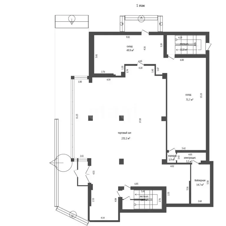 Помещение свободного назначения (911 м) - Фото 1