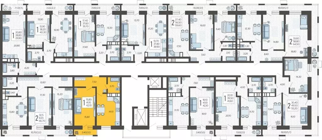 1-комнатная квартира: Краснодар, микрорайон 9-й километр, Ярославская ... - Фото 1