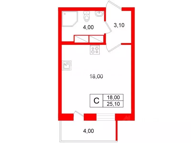 Студия Санкт-Петербург Усть-Славянка тер., просп. Советский, 34к2 ... - Фото 1