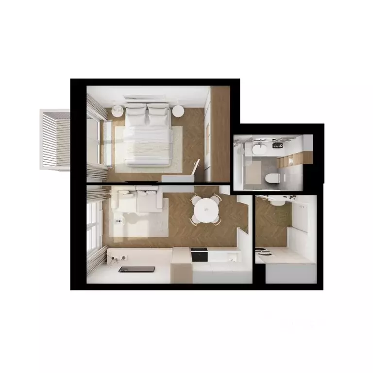 1-к кв. Москва Кавказский Бульвар 51 жилой комплекс, к3.5 (37.0 м) - Фото 2