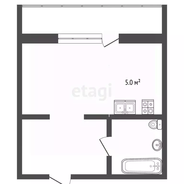 Студия Татарстан, Набережные Челны 65-й комплекс, 15 (21.0 м) - Фото 2