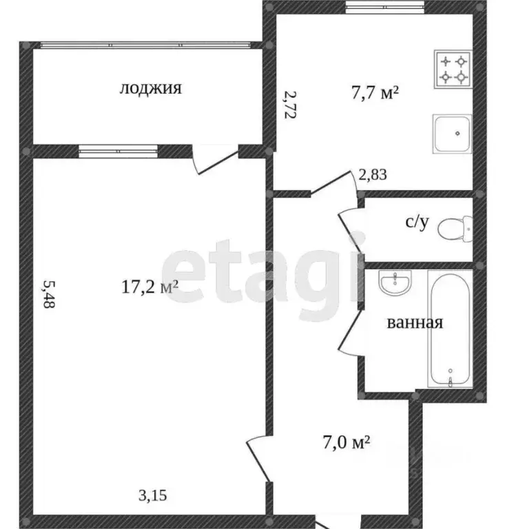 1-к кв. Ямало-Ненецкий АО, Новый Уренгой Советский мкр, 4/3 (36.0 м) - Фото 1