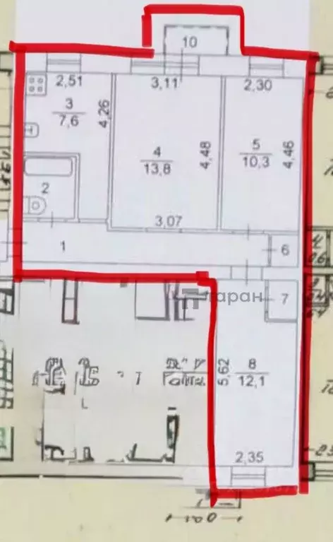 3-к кв. Челябинская область, Челябинск просп. Победы, 159 (57.4 м) - Фото 2