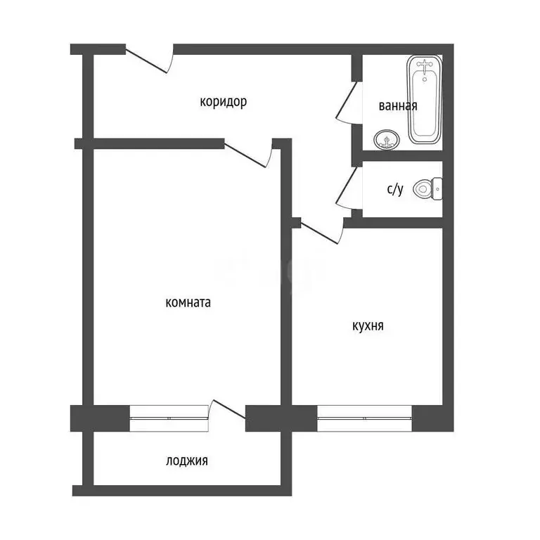 1-комнатная квартира: Курган, жилой район Заозёрный, 4-й микрорайон, ... - Фото 1